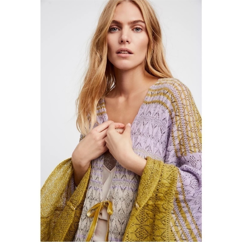 Free People Midnight Reflections Kimono Duster XS - Picture 2 of 8